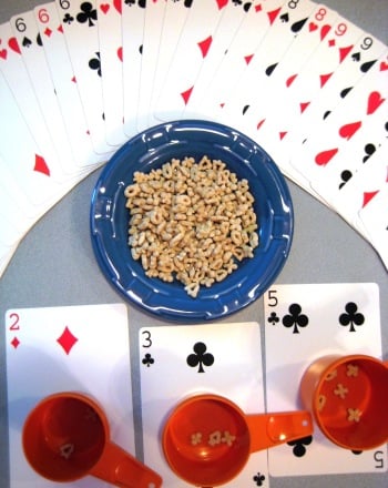 Preschool Math Activities: Counting Cereal One by One