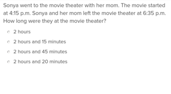 Addition Word Problems and Elapsed Time