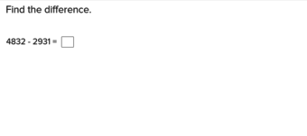 Four-Digit Subtraction