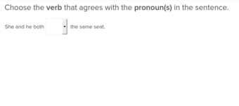 Pronoun-Verb Agreement