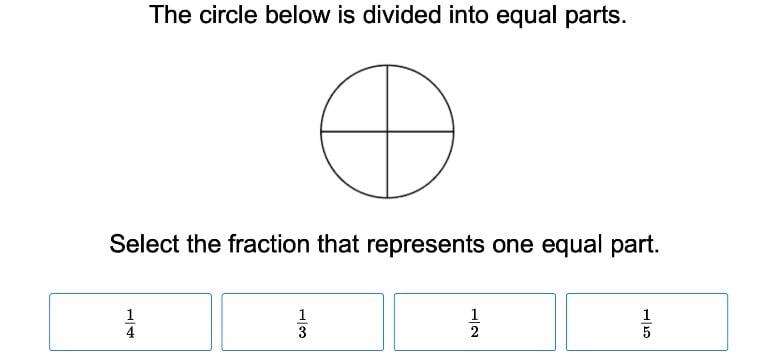 2D Shapes and Fractions with Equal Areas
