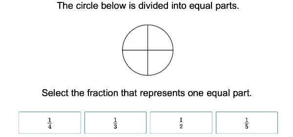 2D Shapes and Fractions with Equal Areas large image