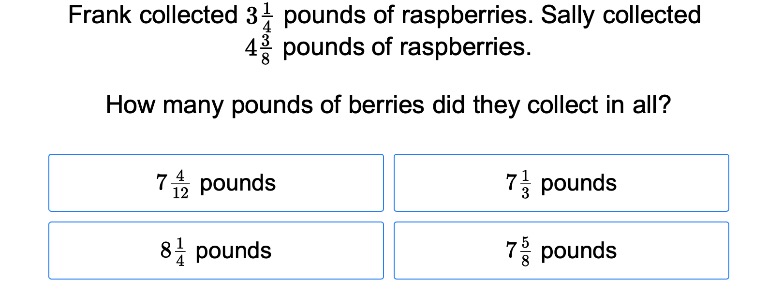 Adding Mixed Number Fractions