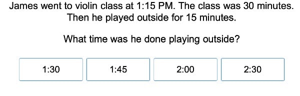 Addition Word Problems and Elapsed Time large image