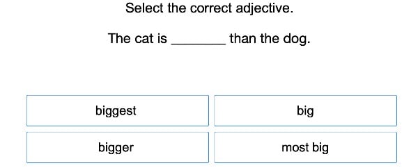 Adjectives with -er and -est  large image