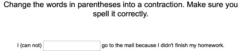 Apostrophes in Contractions 3