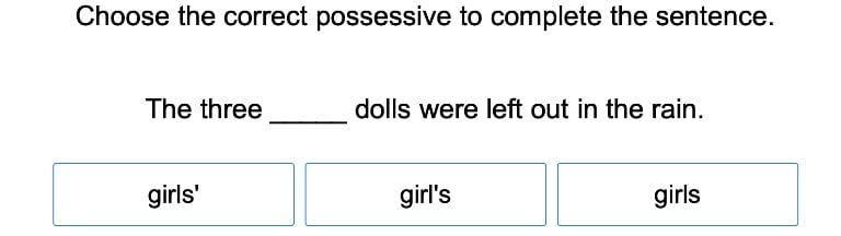 Apostrophes in Possessives