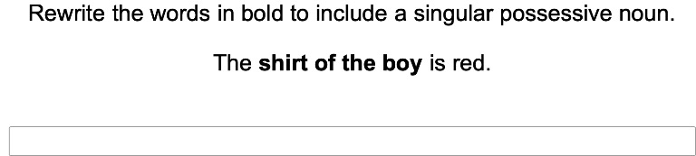 Apostrophes in Singular Possessive Nouns 1