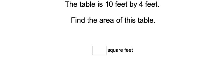 Area of a Rectangle