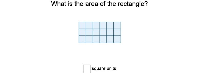 Area of a Rectangle Using Square Units