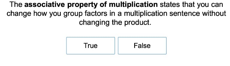 Associative Property of Multiplication