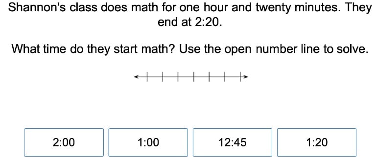 Calculating Elapsed Time on a Number Line