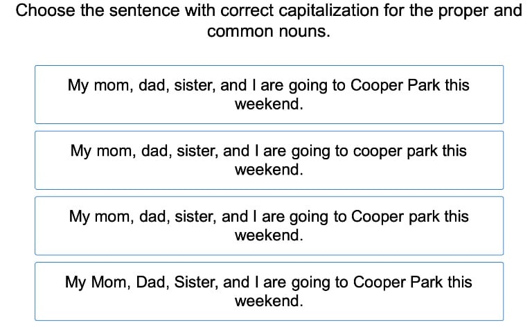 Capitalization: Proper Nouns 3