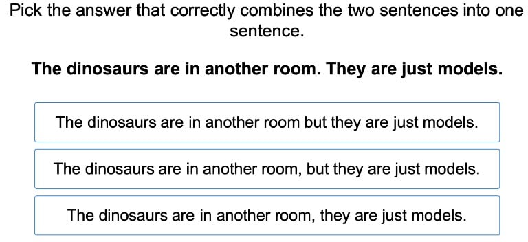 Comma to Combine Short Sentences 1
