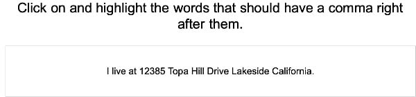 Commas in Addresses 1 large image