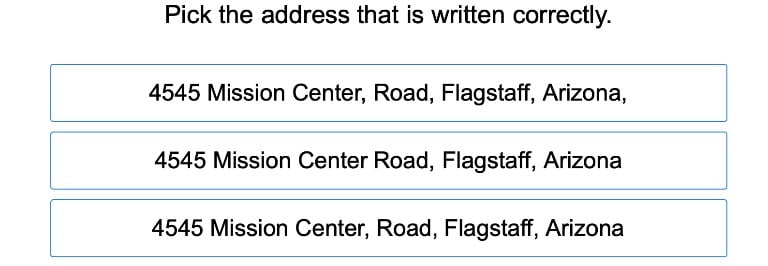 Commas in Addresses 2