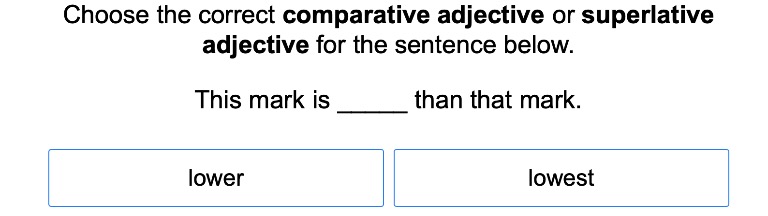 Comparative and Superlative Adjectives 1