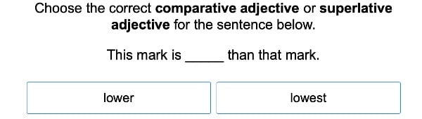 Comparative and Superlative Adjectives 1 large image