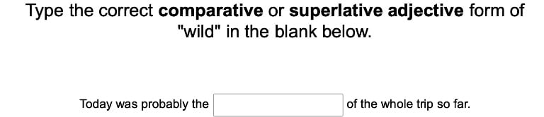 Comparative and Superlative Adjectives 3