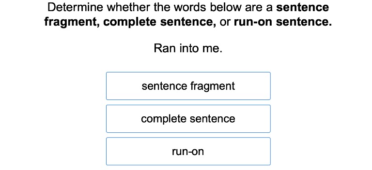 Complete Sentences