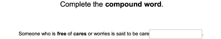 Meaning of Compound Words 2