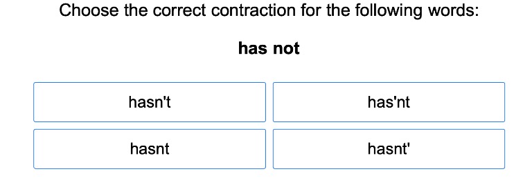 Contractions