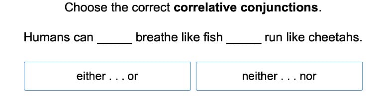 Correlative Conjunctions