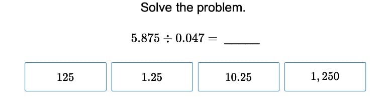 Multi-Digit Decimal Division