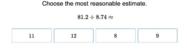 Decimal Division with Estimation large image
