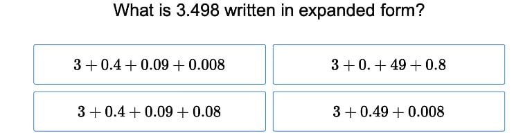 Decimal Numbers and the Thousandths Place