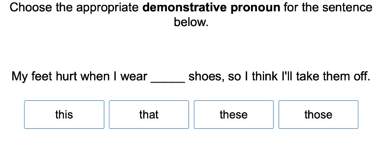 Demonstrative Pronouns