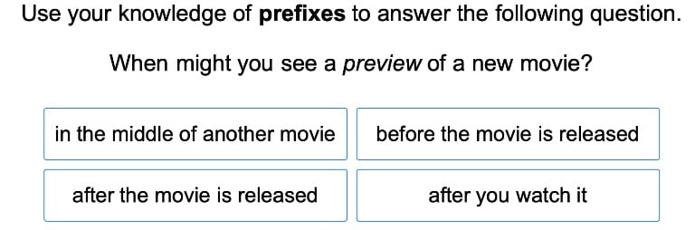 Determine Meaning Using Roots, Prefixes, and Suffixes
