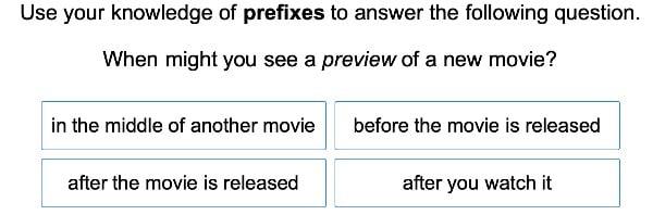 Determine Meaning Using Roots, Prefixes, and Suffixes large image