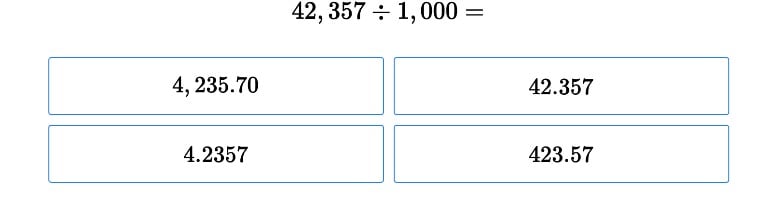 Division and Powers of Ten