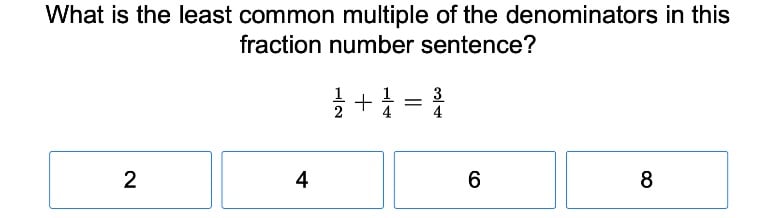 Fractions and Least Common Multiples
