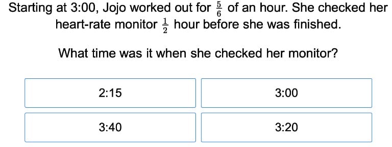 Fractions and Time
