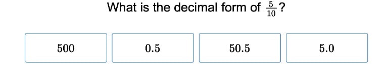 4th Grade Math Exercises: Decimal Fractions 2