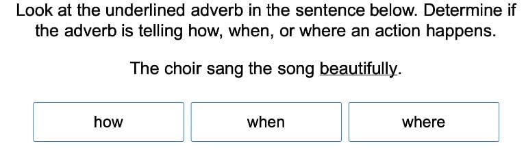 How, When, and Where Adverbs 2