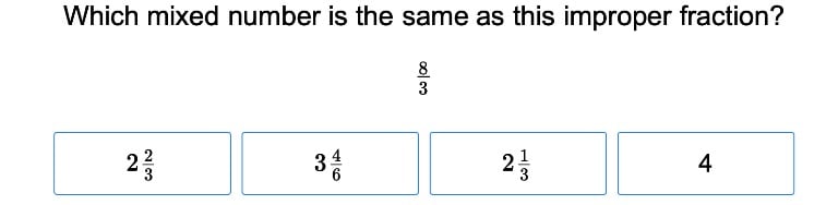 Mixed Numbers and Improper Fractions 3