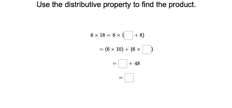 Distributive Property of Multiplication