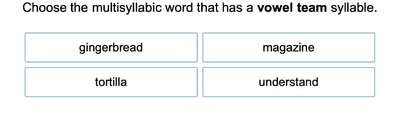 Multi-Syllable Spelling 2