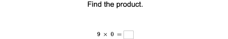 Multiply by Numbers 0 and 1