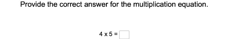 Multiply by Numbers 2-5