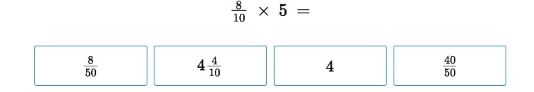 Multiplying Fractions by Whole Numbers