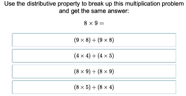 Multiplication and the Distributive Property large image