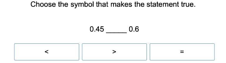 Ordering Decimal Numbers