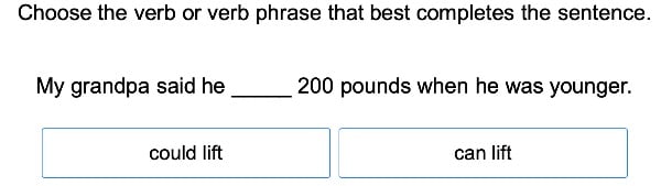 Choose Verb Tense 2 large image