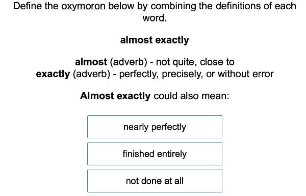 Oxymoron large image
