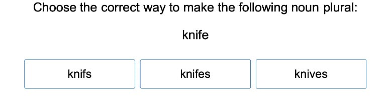 Plural Nouns