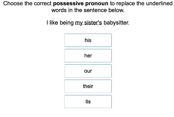Possessive Pronouns 1 large image